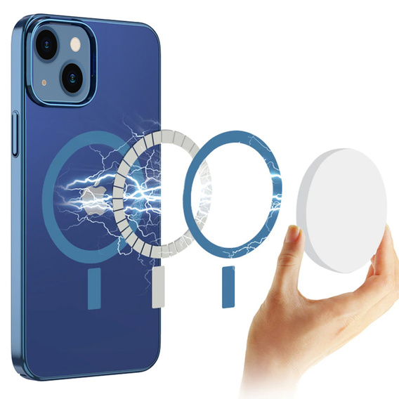Huse pentru iPhone 13, ERBORD Hybrid MagSafe Case, albastru