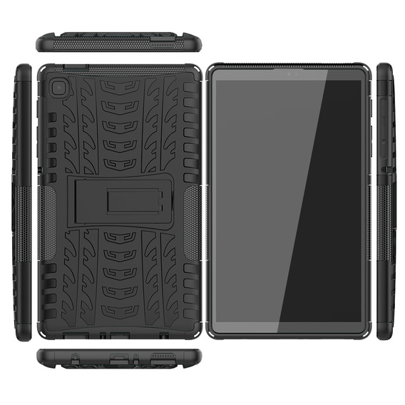 Huse pentru Samsung Galaxy Tab A7 Lite 8.7 T220 / T225, Tire Armor, negru / albastru
