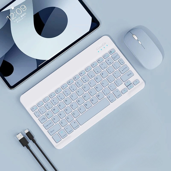 Carcasă + tastatură Apple iPad Pro 11" 5 gen. 2024, Leather Pen Slot TouchPad, negru