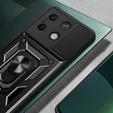 Husă blindată pentru Xiaomi Redmi Note 13 5G, CamShield Slide, negru