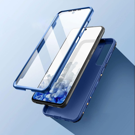 Huse pentru Samsung Galaxy S21 FE, Suritch Full Body Cosmos, albastru