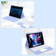 Carcasă + tastatură iPad Air 10.9 4 2020 / 5 2022, Touchpad, albastru