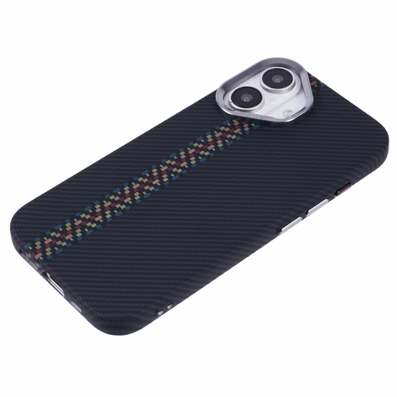 Carcasa pentru iPhone 16 Plus, Carbon Fiber MagSafe, negru