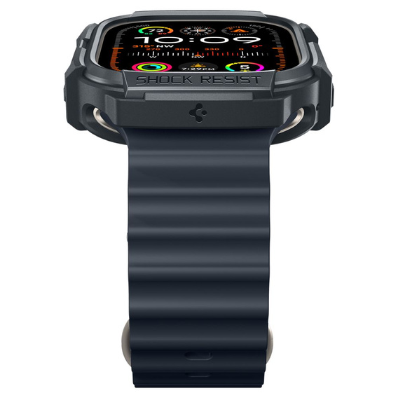 Husă Spigen Rugged Armor Dark Gray pentru Apple Watch Ultra 1 / 2 (49 mm)