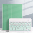Carcasă + tastatură iPad 10.2 7/8/9 gen 2019/2020/2021, Keyboard Cover Pen Slot, verde