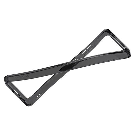 Carcasă MagSafe Spigen pentru Samsung Galaxy S25, Ultra Hybrid, transparent / negru + 9H Tempered Glass