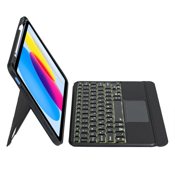 Carcasă + tastatură iPad 10.9 2022 10 GEN, keyboard Pen Slot, negru
