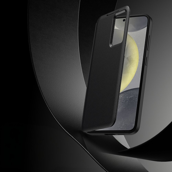 Husă cu clapetă pentru Samsung Galaxy S23 FE, Smart View Wallet, negru