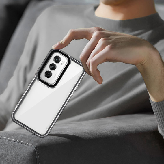 Huse pentru Oppo A80, Fusion Hybrid, transparent / negru