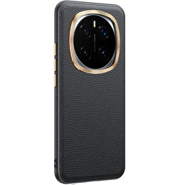 Husă din piele pentru Honor Magic 7 Pro 5G, leather hybrid, negru