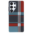 Carcasa pentru Samsung Galaxy S25 Ultra, Carbon Fiber MagSafe, albastru / roșu