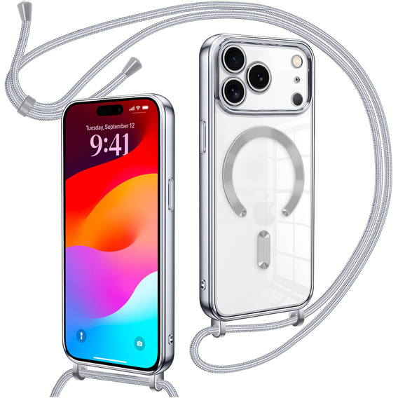 Husă Electro MagSafe cu lanyard pentru iPhone 17 Pro Max