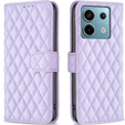 Cu clapetă pentru Xiaomi Redmi Note 13 Pro 5G, Wallet, BINFEN COLOR, violet