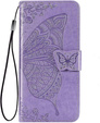 Cu clapetă pentru Vivo Y19s, Butterfly, violet