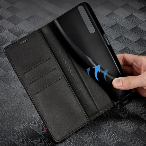 Carcasă cu clapetă pentru Samsung Galaxy A56, Carbon LC.IMEEKE, negru