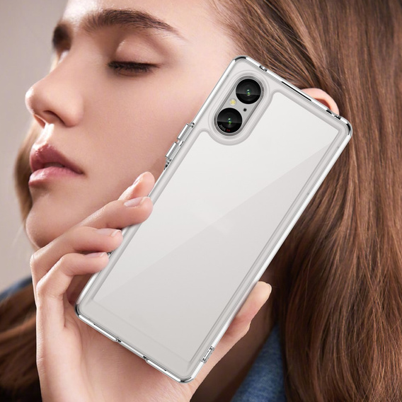 Huse pentru Sony Xperia 5 V, Fusion Hybrid, transparentă