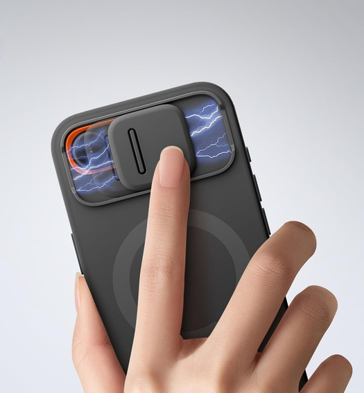 SURITCH - Husă de protecție magnetică cu capac pentru cameră și suport pentru iPhone 16e