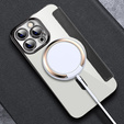 Cu clapetă pentru iPhone 12 Pro Max, RFID Wallet MagSafe CamShield, negru