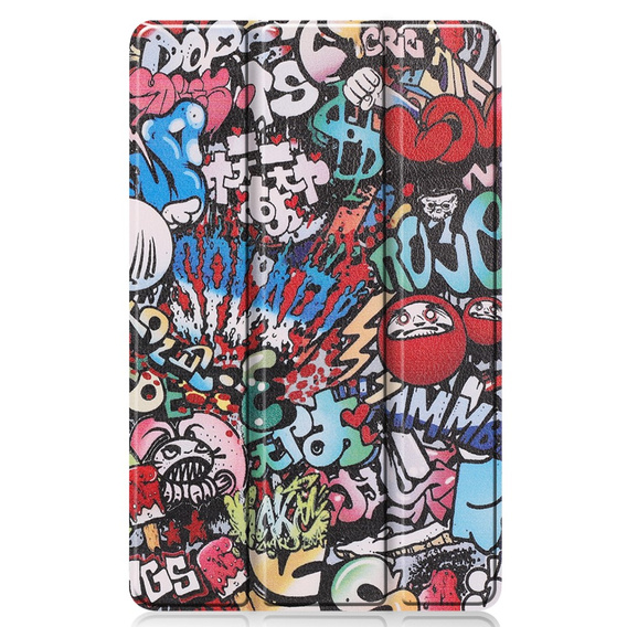 Husă pentru Samsung Galaxy Tab S6 Lite, Smartcase, graffiti