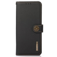 KHAZNEH RFID caz pentru Samsung Galaxy A35 5G, Litchi Texture, negru