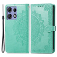 Cu clapetă pentru Motorola Edge 50 Pro, Mandala, verde