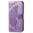 Cu clapetă pentru Samsung Galaxy A36, Butterfly, violet