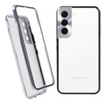 Husa pentru Samsung Galaxy S21, Magnetic Dual Glass, de argint