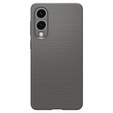 Carcasa Spigen pentru Samsung Galaxy S25, Liquid Air, negru + 9H Tempered Glass