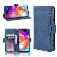 Cu clapetă pentru Samsung Galaxy A20s, Card Slot, albastru închis