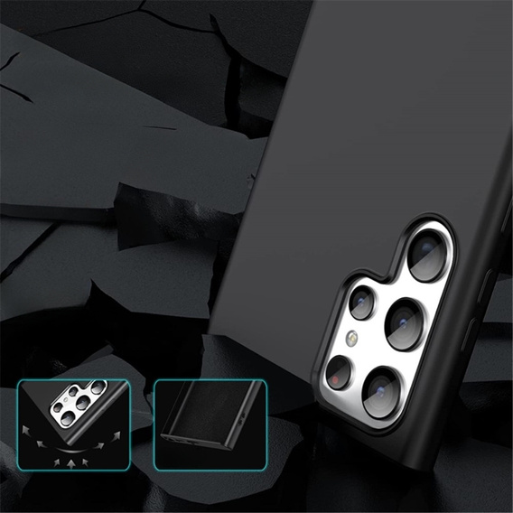 Huse pentru Samsung Galaxy S23 Ultra, Silicone MagSafe, negru