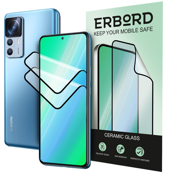 2x sticlă ceramică ERBORD Hybrid Glass pentru Xiaomi 12/12X