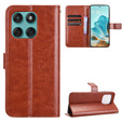Cu clapetă pentru Motorola Edge 60 / 60 Fusion, Crazy Horse Wallet, maro