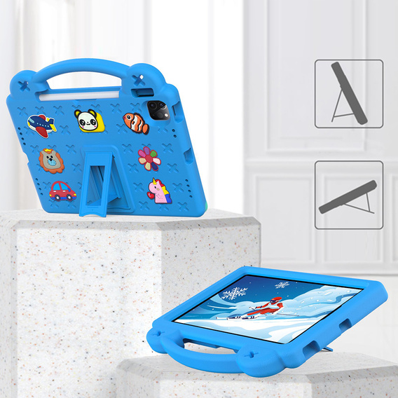 Husă pentru copii pentru iPad 10.9 2022 10 Gen, Cute Patterns, cu suport, albastru