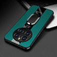 Carcasă pentru Realme 12 Pro 5G / 12 Pro+ 5G, Leather Kickstand Ring, verde
