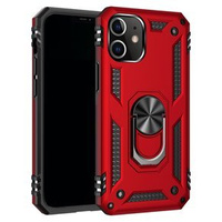 Husă blindată pentru iPhone 12 Mini, Nox Case Ring, roșu