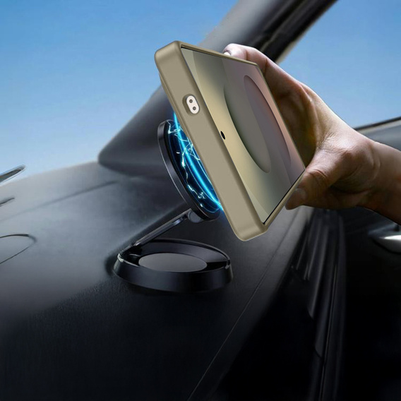 Husă pentru Samsung Galaxy S25 Ultra, Kickstand Matt Case, pentru MagSafe, gri