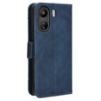 Cu clapetă pentru Xiaomi Redmi 13C / Poco C65, Card Slot, albastru