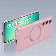 Carcasă pentru Samsung Galaxy A26, ColorMag, pentru MagSafe, roz + sticlă călită 9H