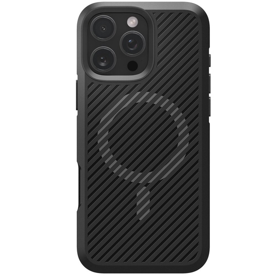 Carcasa Spigen pentru iPhone 16 Pro, Core Armor MagSafe, negru + 9H Tempered Glass
