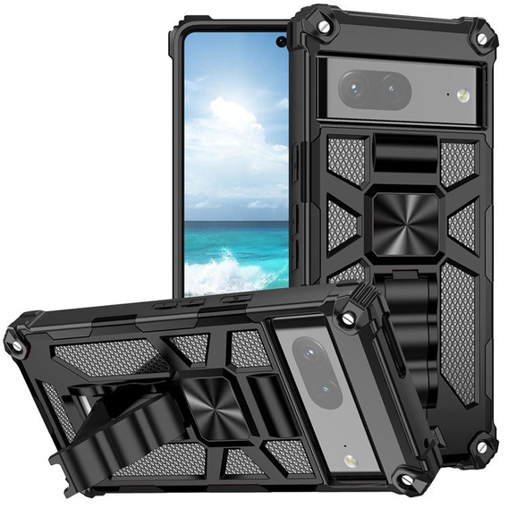 Huse pentru Google Pixel 7, Armor Kickstand, negru