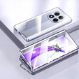 Husa pentru Xiaomi Redmi Note 14 Pro, Magnetic Dual Glass, violet