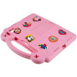 Husă pentru copii pentru Apple iPad Air 11" 6 gen. 2024, Cute Patterns, cu suport, roz
