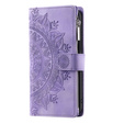 Cu clapetă pentru Xiaomi Redmi Note 13 Pro 4G / Xiaomi Redmi Note 14S / Xiaomi Poco M6 Pro 4G, Mandala, violet