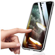 Husa pentru iPhone 12, Magnetic Dual Glass, negru