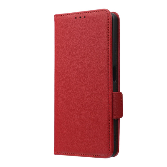 Cu clapetă pentru Xiaomi Redmi Note 12 5G / POCO X5 5G, Wallet Litchi Magnet, roșu