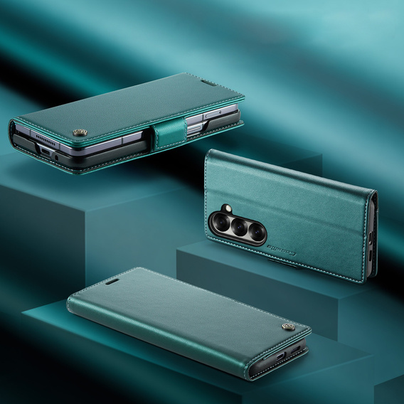 CASEME Litchi Wallet flip caz pentru Samsung Galaxy Z Fold7 5G