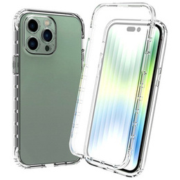 Carcasă pentru iPhone 14 Pro, Shockproof, cu folie, transparentă