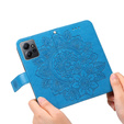 Cu clapetă pentru Xiaomi Redmi Note 12 4G, Mandala Flower, albastru