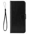 Cu clapetă pentru Honor 70 5G, Crazy Horse Wallet, negru