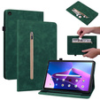 Husa pentru Lenovo Tab M10 10.1 Gen 3, Wallet Pen Slot, verde